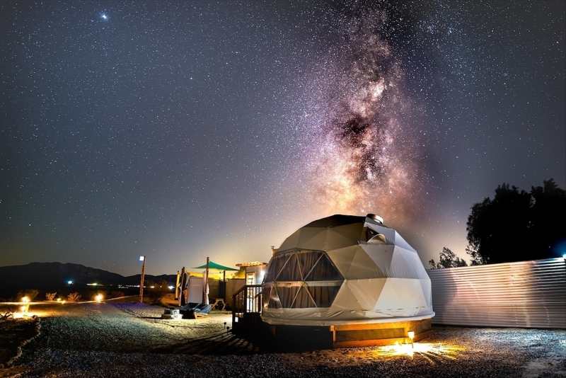MoonCatcher  Private Desert Dome Tent near JTNP