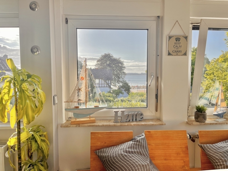 Penthaus Luna am Strand mit Meerblick & Balkon