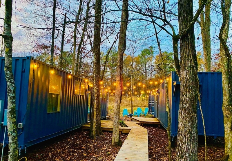 Try a Tiny! 
[modern shipping container retreat]