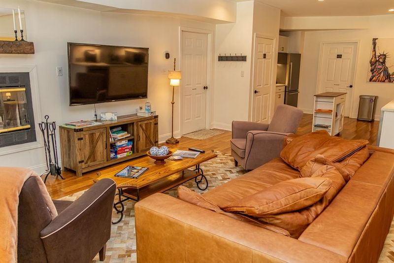 Cozy, family-friendly living space with open kitchen