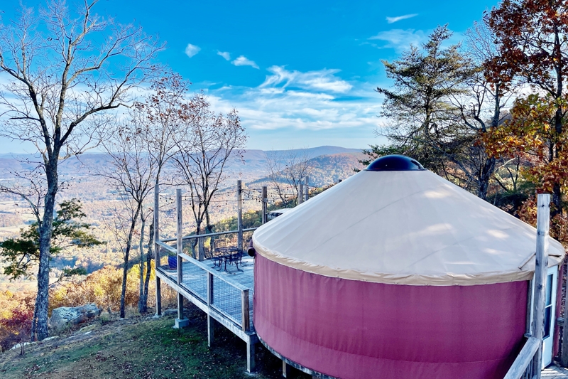 Maple Yurt Lookout Mountain Chattanooga Glamping