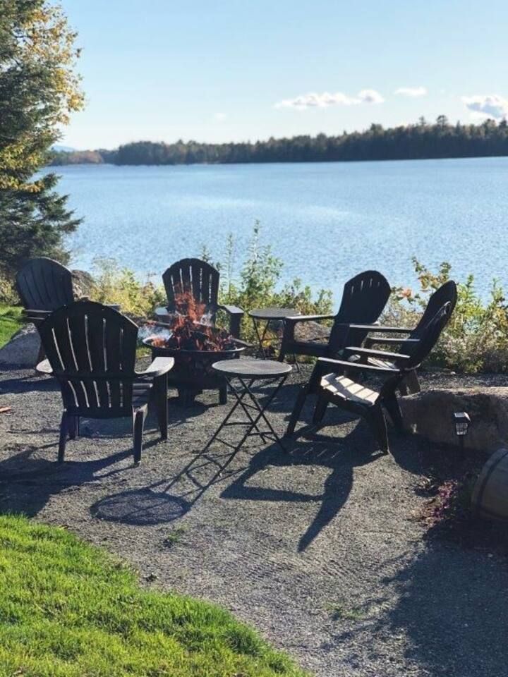 Fire pit by the water